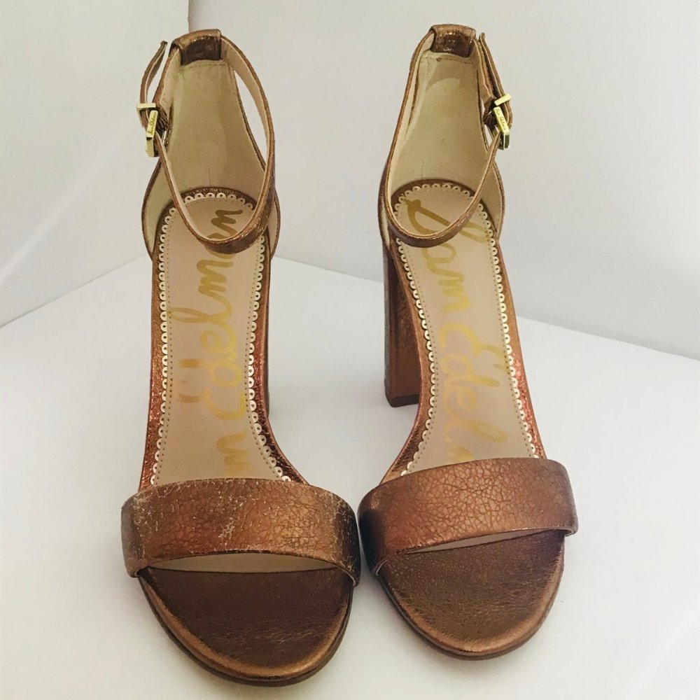 💙 Sam Edelman Leather Heel Sandal - Picture 5 of 13
